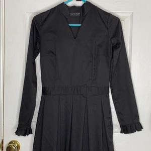 black full length maxi dress